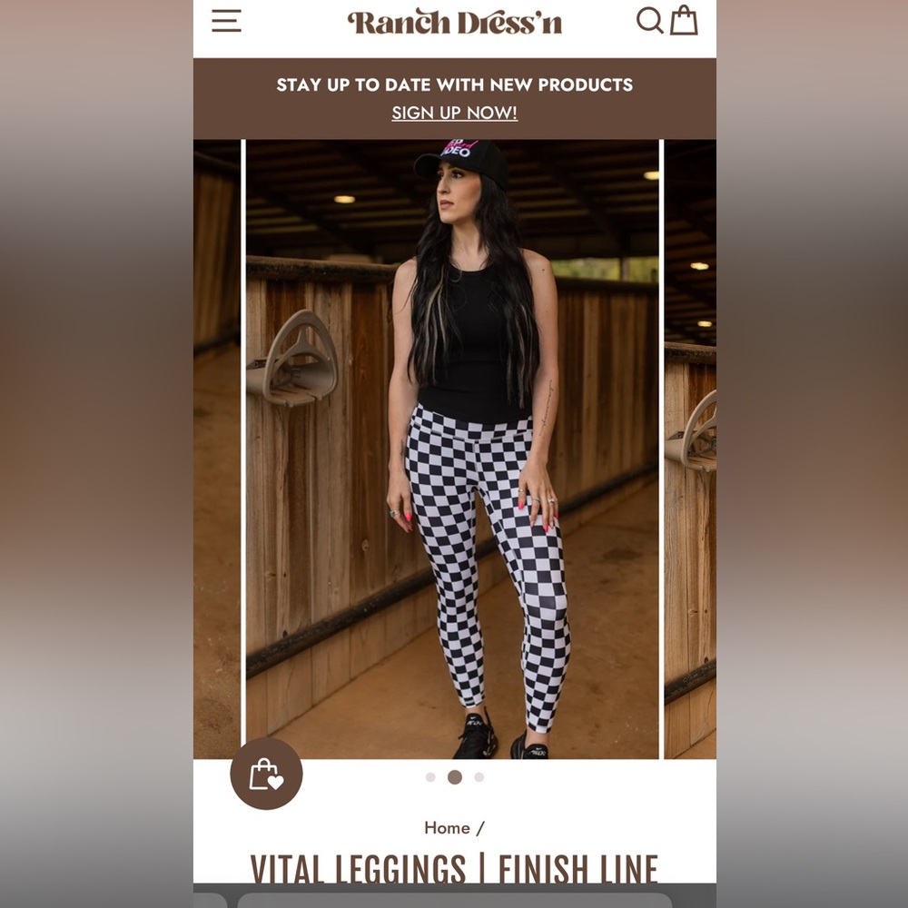Checkered Jett leggings Ranch Dress’n